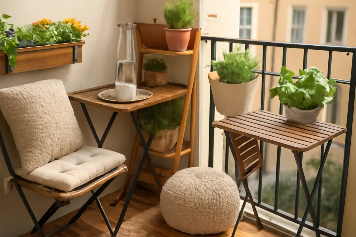 Arredare il balcone piccolo: soluzioni salvaspazio che sfruttano ogni centimetro utile