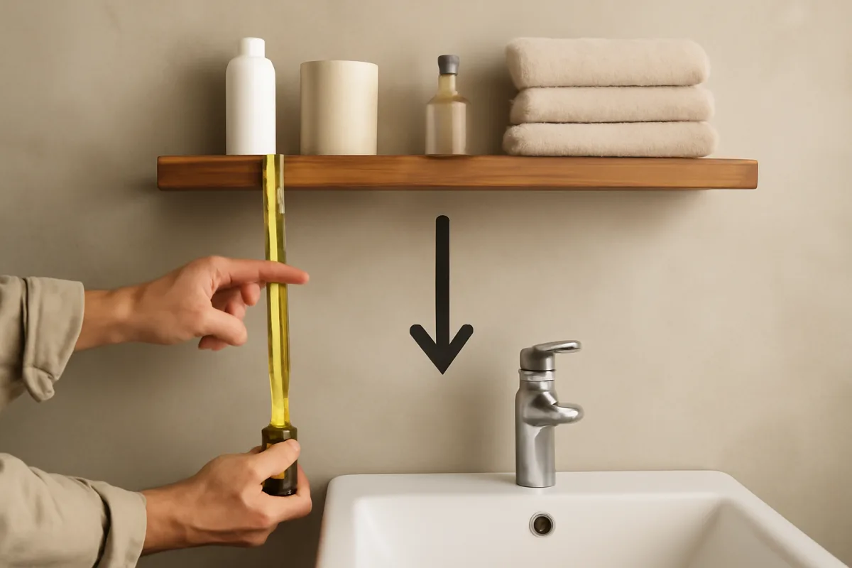 Qual è l’altezza perfetta per mensole in bagno? Il consiglio pratico che evita sprechi