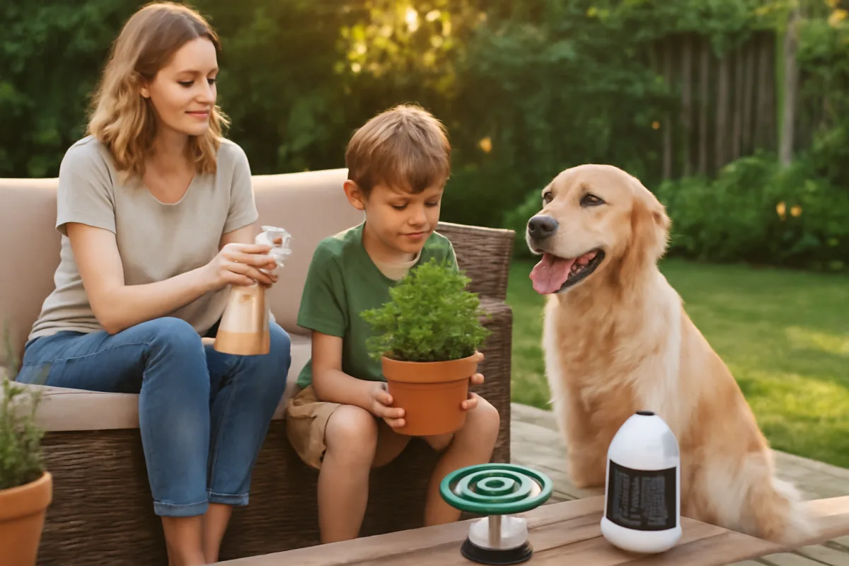Come allontanare zanzare e insetti dal patio? I rimedi naturali a prova di bambini e animali